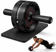 Abs Roller Wheel for Home Gym, Abs & Core Strength Workout with Knee Pad Set