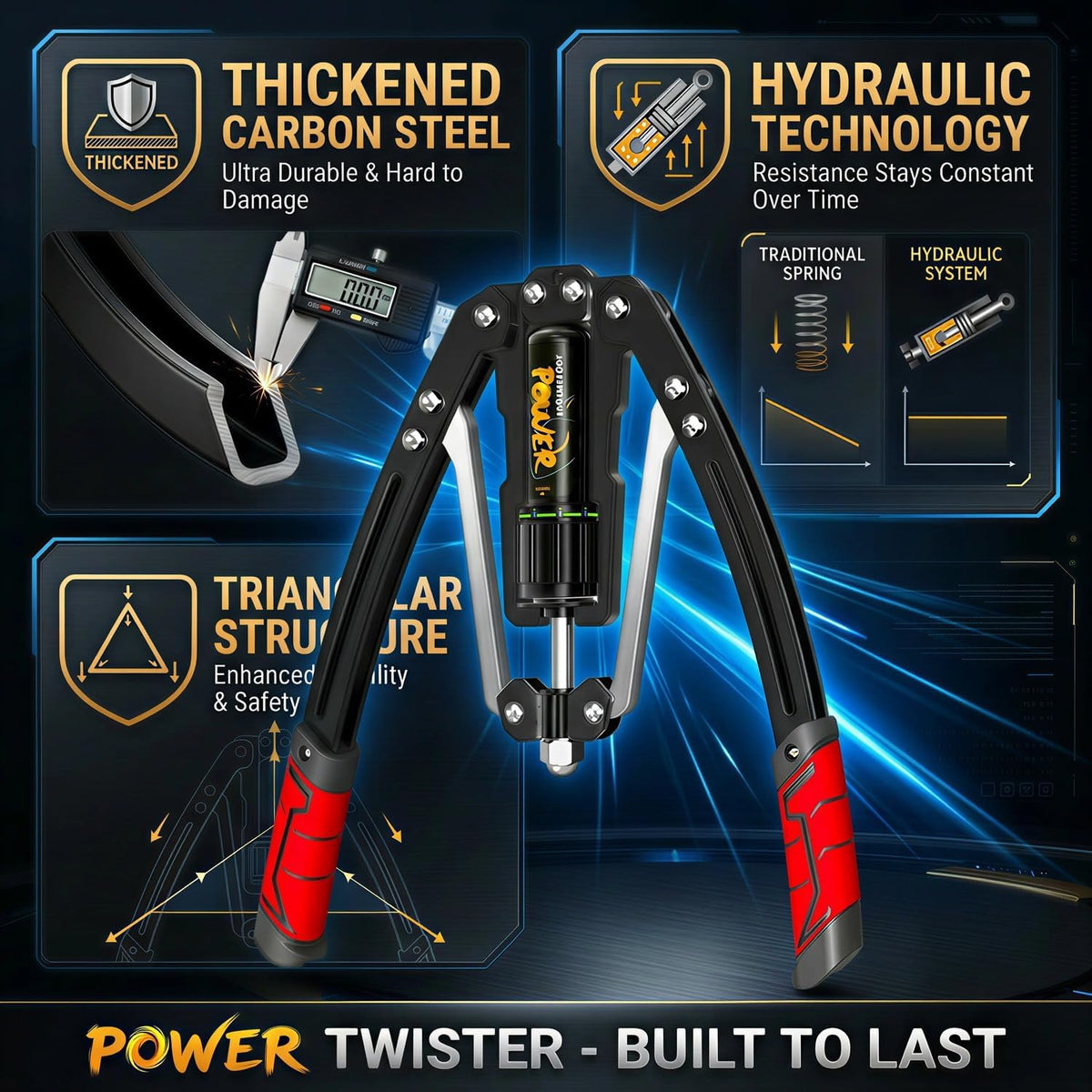 Arm Exercise Equipment Chest Workout Hydraulic Power Twister