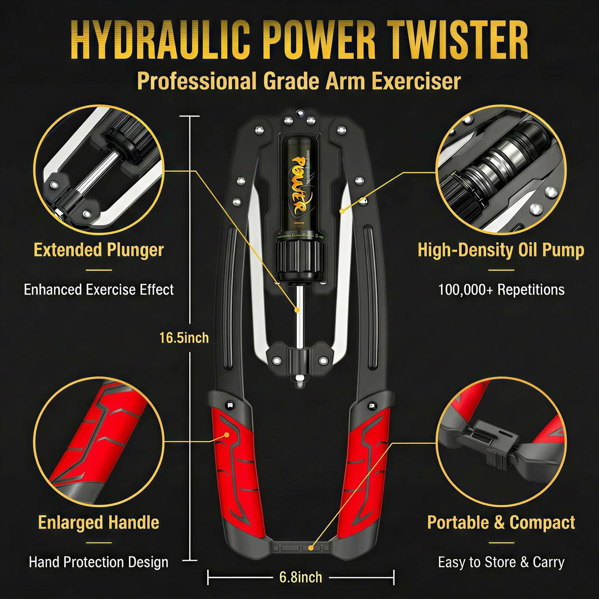 Arm Exercise Equipment Chest Workout Hydraulic Power Twister