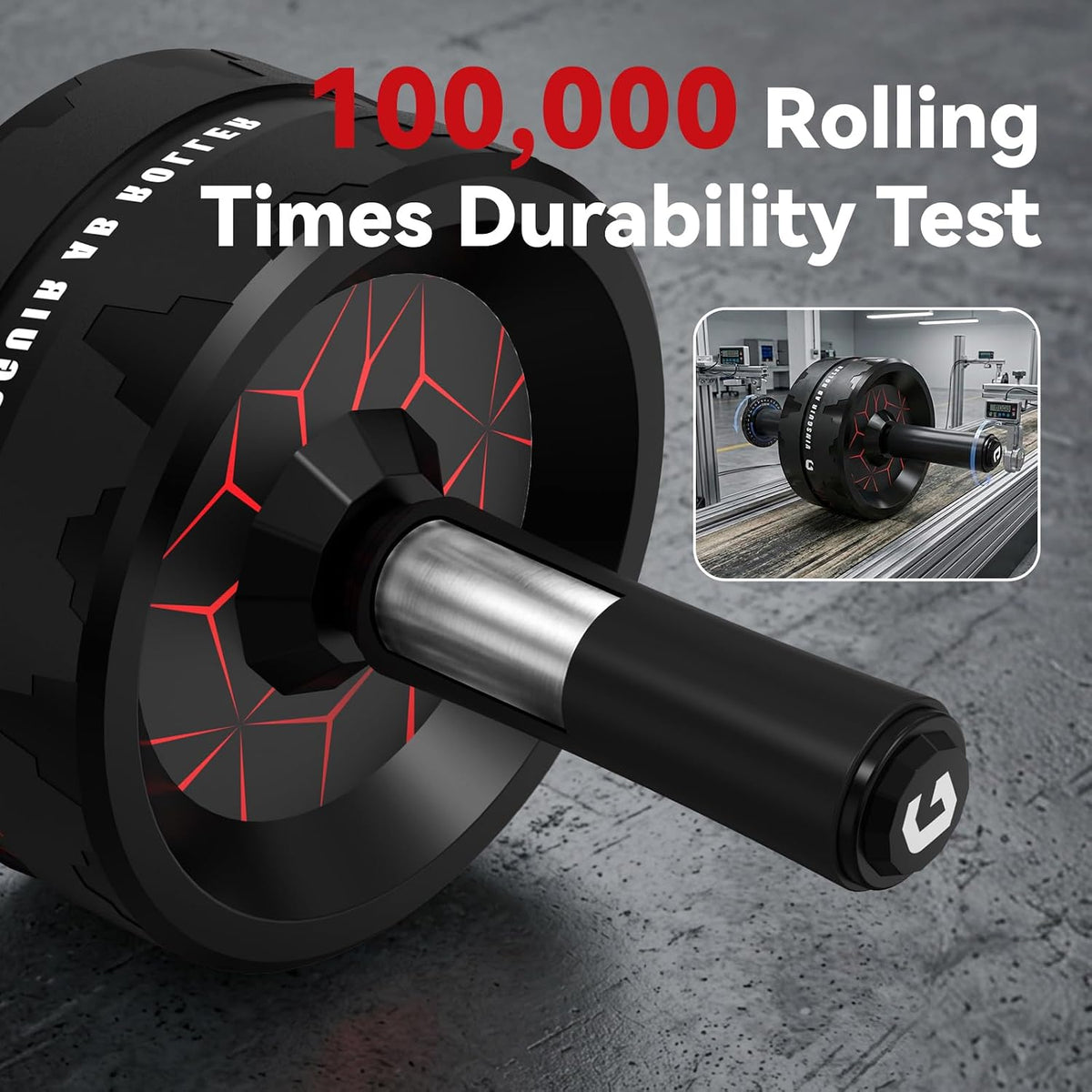 Abs Roller Wheel for Home Gym, Abs & Core Strength Workout with Knee Pad Set