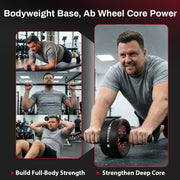 Abs Roller Wheel for Home Gym, Abs & Core Strength Workout with Knee Pad Set